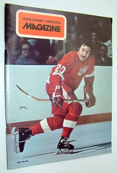 Image for Vancouver Canucks Magazine, October 26, 1973 - Great Colour Cover Photo of Mickey Redmond of the Detroit Red Wings Vancouver Canucks Magazine, October 26, 1973 - Great Colour Cover Photo of Mickey Redmond of the Detroit Red Wings