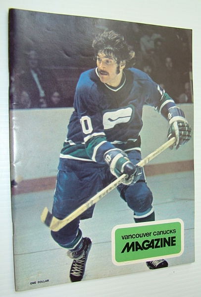 Image for Vancouver Canucks Magazine, January 15, 1974 - Colour Cover Photo of Dennis Ververgaert Vancouver Canucks Magazine, January 15, 1974 - Colour Cover Photo of Dennis Ververgaert