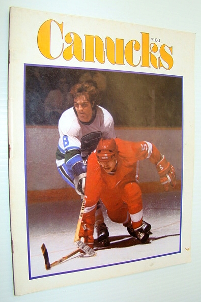Image for Vancouver Canuck Magazine, March 15, 1977 - Colour Cover Photo of Rick Blight in Action Vancouver Canuck Magazine, March 15, 1977 - Colour Cover Photo of Rick Blight in Action