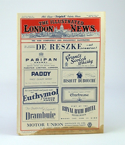 The Illustrated London News (ILN), Saturday, May 18, 1940 - Nazi Invasion of the Netherlands / Dutch Machine Gun Crew Cover Photo