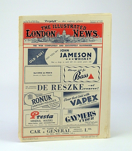 The Illustrated London News (ILN), Saturday, February (Feb.) 28, 1942 - Winston Churchill Centrefold Photo-Portrait