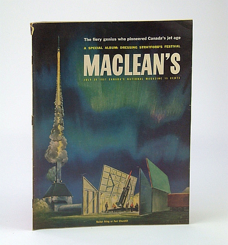 Image for Maclean's - Canada's National Magazine, July 20, 1957 - Sir Roy Dobson Pushed Us Into the Jet Age / Tanya Moiseiwitsch is the Designing Woman of Stratford / Prospector Viola MacMillan Maclean's - Canada's National Magazine, July 20, 1957 - Sir Roy Dobson Pushed Us Into the Jet Age / Tanya Moiseiwitsch is the Designing Woman of Stratford / Prospector Viola MacMillan