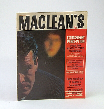 Image for Maclean's, Canada's National Magazine, July 29, 1961 - ESP and Canadians / Vimy and Passchendaele - Canada's Bravest and Blackest Hours Maclean's, Canada's National Magazine, July 29, 1961 - ESP and Canadians / Vimy and Passchendaele - Canada's Bravest and Blackest Hours