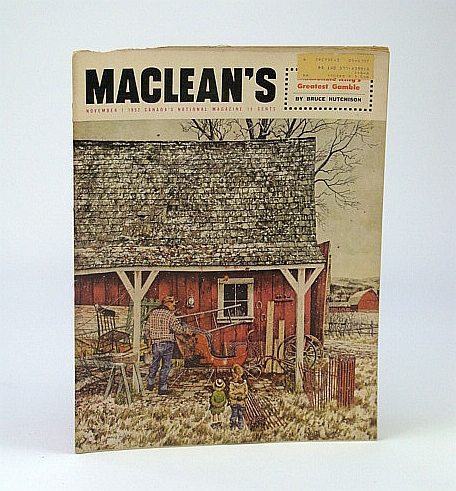 Image for Maclean's, Canada's National Magazine, November (Nov.) 1, 1952 - Looting Our History on Manitoulin Island Maclean's, Canada's National Magazine, November (Nov.) 1, 1952 - Looting Our History on Manitoulin Island