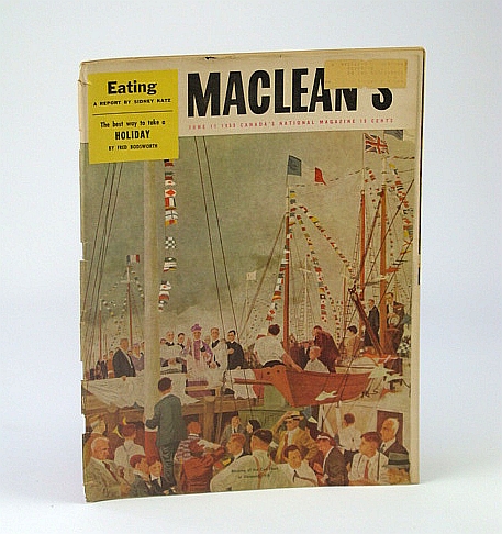 Maclean's, Canada's National Magazine, June 11, 1955 - Alys Robi / Osmond Kendall and His Electronic Music / World's First Dog Psychiatrist
