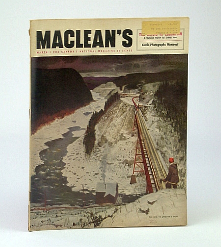 Maclean's, Canada's National Magazine, March (Mar.) 11, 1953 - Boy Rocket Scientist Jerry (Gerald) Bull