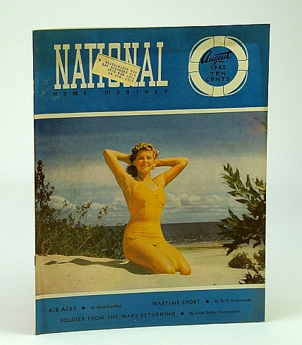National Home Monthly Magazine, August (Aug.) 1942 - Air Aces / Sport in Wartime