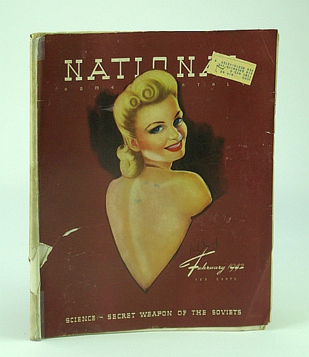 National Home Monthly Magazine, February (Feb.) 1942 - Gracie Fields / Toronto Maple Leafs / Science - Secret Weapon of the Soviets / Victory Bonds Centrefold Ad