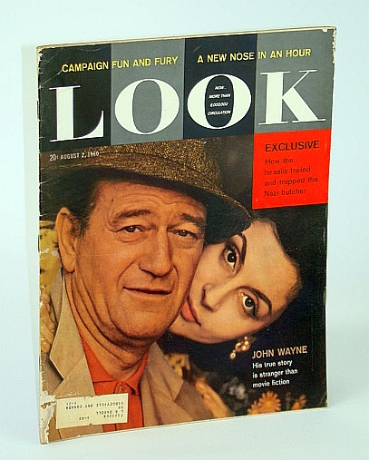 Image for Look - America's Family Magazine, August (Aug.) 2, 1960 - Albert Lasker / Untold Story of Adolph Eichmann / John Wayne Cover Photo Look - America's Family Magazine, August (Aug.) 2, 1960 - Albert Lasker / Untold Story of Adolph Eichmann / John Wayne Cover Photo