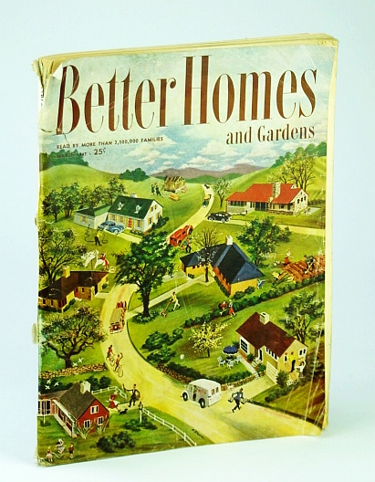 Better Homes and Gardens Magazine, March (Mar.) 1947:- Rhode Island Home of Artist Antonio Cirino