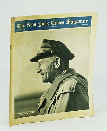 Image for The New York Times Magazine, August 5, 1945 - Cover Photo Portrait of General Carl A. Spaatz The New York Times Magazine, August 5, 1945 - Cover Photo Portrait of General Carl A. Spaatz