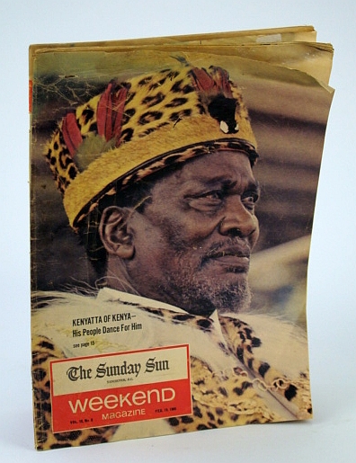 Weekend Magazine, February (Feb.) 19, 1966 - Jomo Kenyatta Cover Photo / Hockey Iron Man Andy Hebenton / Fashion Designer Mary Chang of Vancouver