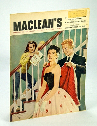 Image for Maclean's - Canada's National Magazine, February (Feb.) 15, 1952 - Physicist Dr. Harold Johns Treats Cancer with Radiation Maclean's - Canada's National Magazine, February (Feb.) 15, 1952 - Physicist Dr. Harold Johns Treats Cancer with Radiation