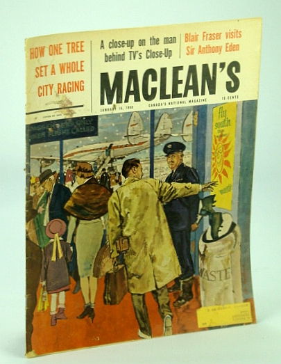 Maclean's - Canada's National Magazine, 16 January (Jan.) 1960: Anthony Eden / Winnipeg's Wonderful Elm