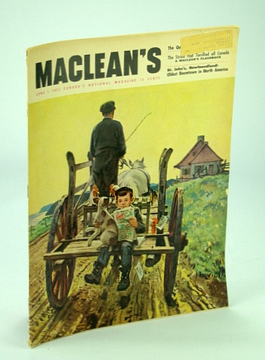 Maclean's - Canada's National Magazine, 1 June 1952 - Brooke Claxton / Royal Dressmaker Hardy Amies
