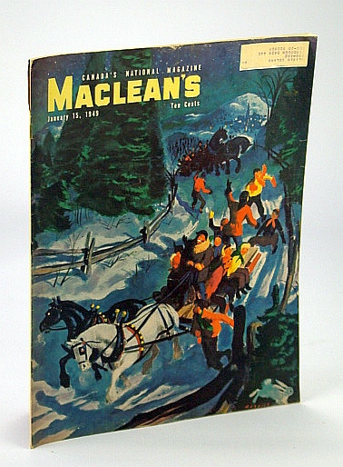 Maclean's - Canada's National Magazine, 15 January (Jan.) 1949 - George McCullagh / Smallpox / Howard Cable