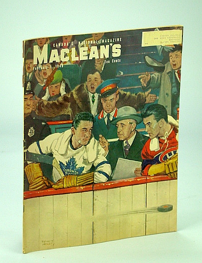 Maclean's - Canada's National Magazine, 1 February (Feb.) 1949 - Gangway for Winston Churchill / Margerine / Lady Doctors at Women's College Hospital