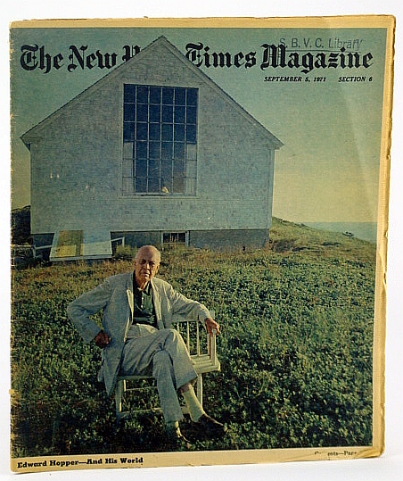 The New York Times Magazine, September (Sept.) 5, 1971 - Edward Hopper Cover Photo
