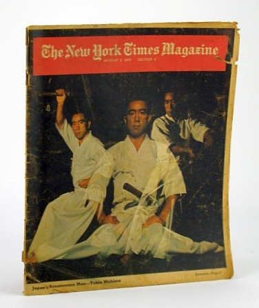 Image for The New York Times Magazine, August (Aug) 2, 1970 - Cover Photos of Yukio Mishima in Samurai Poses The New York Times Magazine, August (Aug) 2, 1970 - Cover Photos of Yukio Mishima in Samurai Poses