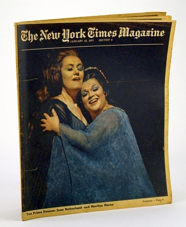 Image for The New York Times Magazine, January (Jan.) 17, 1971 - Cover Photo of Joan Sutherland and Marilyn Horne The New York Times Magazine, January (Jan.) 17, 1971 - Cover Photo of Joan Sutherland and Marilyn Horne