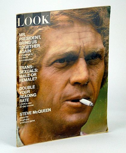 Image for Look Magazine, January (Jan.) 27, 1970 - Steve McQueen Cover Photo / Joni Mitchell Look Magazine, January (Jan.) 27, 1970 - Steve McQueen Cover Photo / Joni Mitchell
