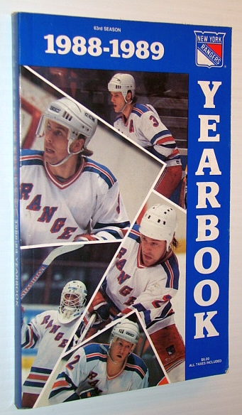 The 1988-1989 New York Rangers Yearbook - Official Guide and Records