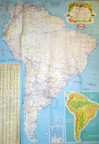 Esso Guia Turistica De America Del Sur (Esso South American Road Map)