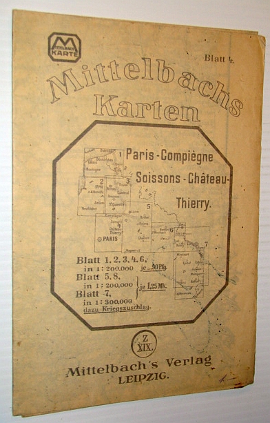 Mittelbachs Karten: Paris - Compiegne Soissons - Chateau - Thiery, Blatt 4