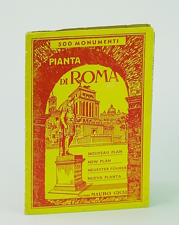 Pianta Panoramica Di Roma - Con Circa 500 Monumenti (Panoramic Map of Rome with 500 Monuments indicated)
