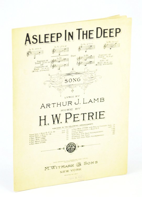 Asleep in the Deep: Sheet Music for Piano and Voice
