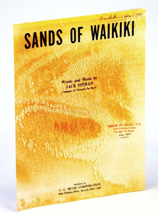 Sands of Waikiki: Sheet Music for Voice and Piano with Chords