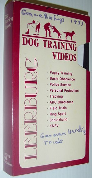 Leeburg Dog Training VHS Video Tape in Case: Germany's Herding Dog Trials - HGH