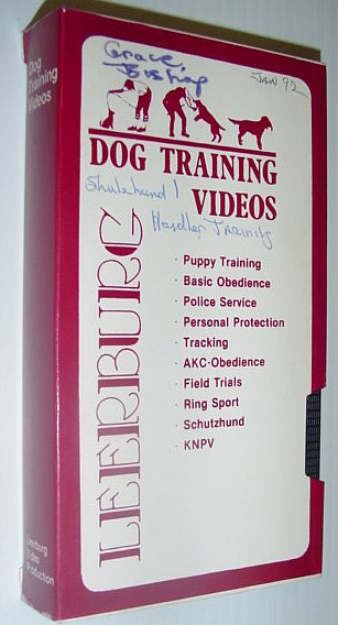 Leeburg Dog Training Video: Schutzhund I Handler Training - VHS Tape in Case