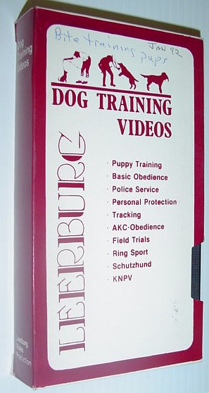 Leeburg Dog Training Video: Bite Training Puppies - VHS Tape in Case
