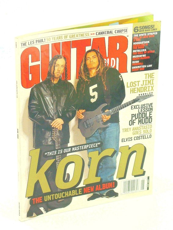 Guitar World Magazine, June 2002, Vol 22 No 6 - Korn Cover Photo