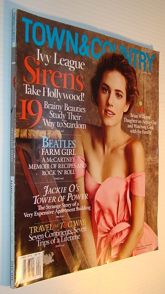 Town & (And) Country Magazine, April 2013 - Allison Williams Cover Photo