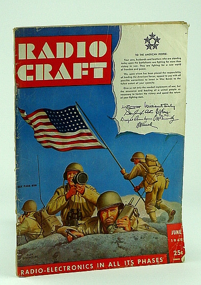 Radio Craft, and Popular Electronics, Incorporating Short Wave Craft, Television News, Radio and Television, July 1945, Volume XVI, No. 10 - Alex Schomburg Cover Art