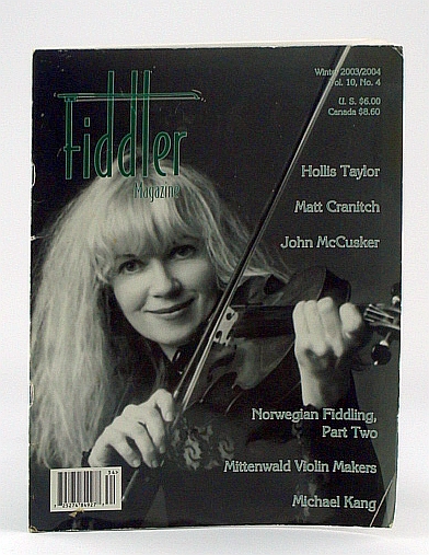 Fiddler Magazine, Winter 2003 / 2004, Vol. 10, No. 4 - Hollis Taylor Cover Photo