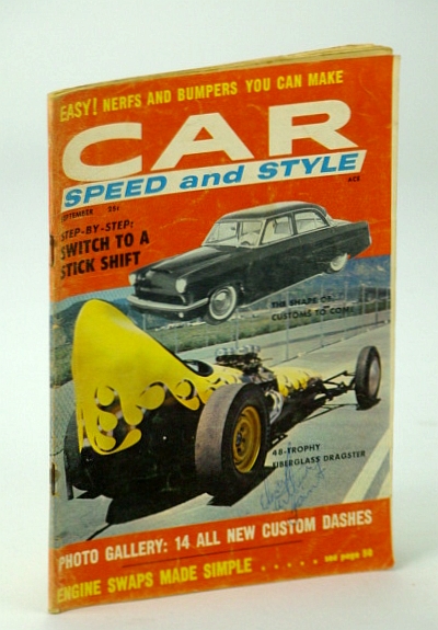 Car Speed and Style Magazine, September (Sept.) 1958, Volume 2 Number 3: Choose the Best '53 Studebaker Custom / Jack Messer Cover Car Photo