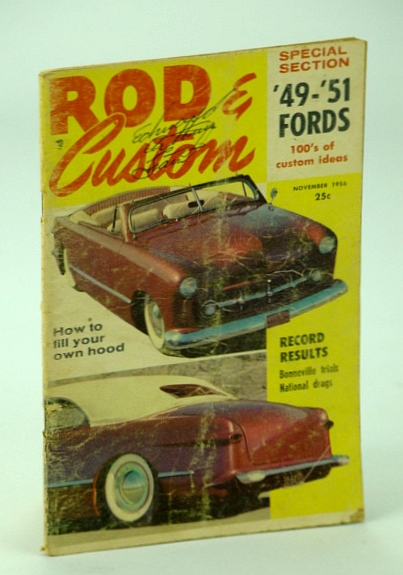 Rod & Custom Magazine, November (Nov.) 1956: Cover Photo of Roger Cunningham's Ford Convertible