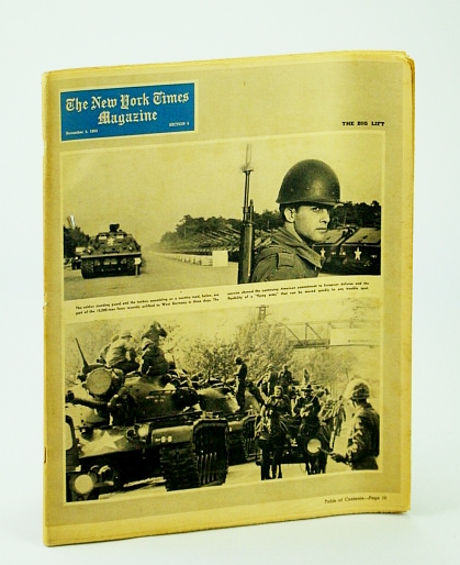 The New York Times Magazine, November (Nov.) 3, 1963 - Cover Photos of U.S. Airlift to Germany