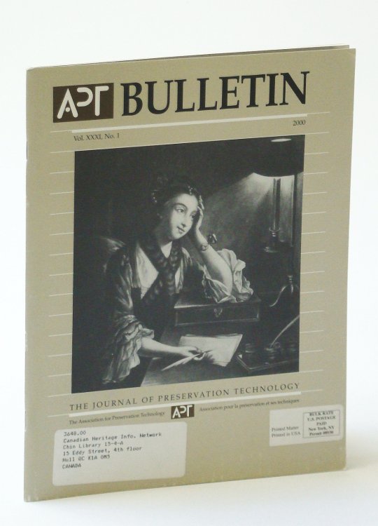 Image for APT Bulletin - The Journal of Preservation Technology, Vol. XXXI, No. 1, 2000 - Lighting Historic House Museums APT Bulletin - The Journal of Preservation Technology, Vol. XXXI, No. 1, 2000 - Lighting Historic House Museums