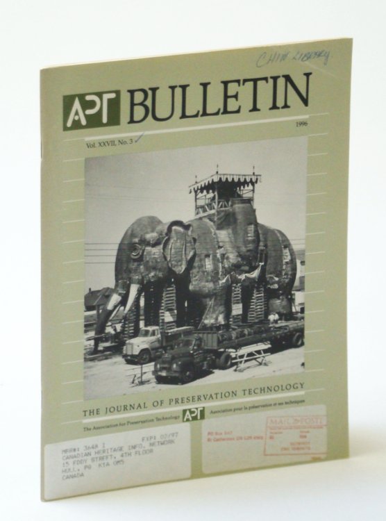 Image for APT Bulletin - The Journal of Preservation Technology, Vol. XXVII, No. 3, 1996 - Museums in Historic Buildings APT Bulletin - The Journal of Preservation Technology, Vol. XXVII, No. 3, 1996 - Museums in Historic Buildings