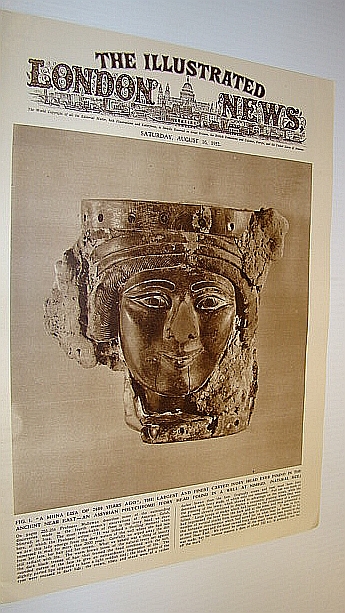 Image for The Illustrated London News (ILN), August 16, 1952 - Cover Photo of Assyrian Polychrome Ivory Head Found at Nimrud The Illustrated London News (ILN), August 16, 1952 - Cover Photo of Assyrian Polychrome Ivory Head Found at Nimrud