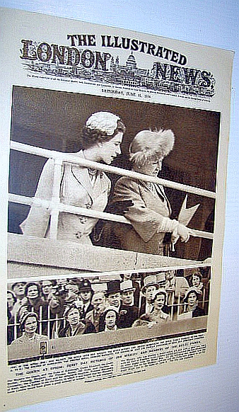 Image for The Illustrated London News (ILN) Magazine, June 12 1954 - Cover Photo of the Queen at Epsom The Illustrated London News (ILN) Magazine, June 12 1954 - Cover Photo of the Queen at Epsom