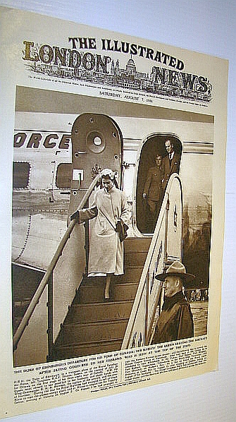 Image for The Illustrated London News (ILN) Magazine, August 7, 1954 - Duke of Edinburgh Departs for Canada The Illustrated London News (ILN) Magazine, August 7, 1954 - Duke of Edinburgh Departs for Canada