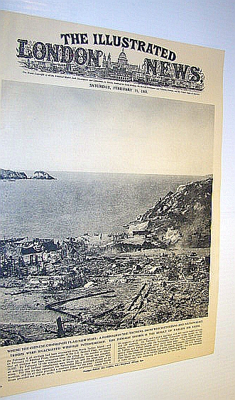 Image for The Illustrated London News (ILN) Magazine, February 19, 1955 - Cover Photo of an Abandoned Harbour on North Tachen Island The Illustrated London News (ILN) Magazine, February 19, 1955 - Cover Photo of an Abandoned Harbour on North Tachen Island