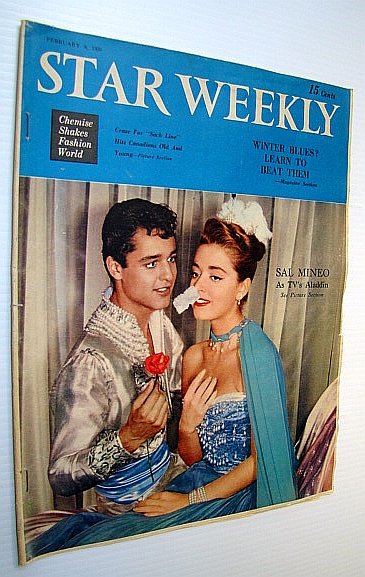 Image for (Toronto) Star Weekly, February 8, 1958 - Bobby Hull Article / Sal Mineo Cover Photo (Toronto) Star Weekly, February 8, 1958 - Bobby Hull Article / Sal Mineo Cover Photo