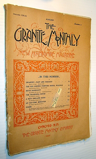 Image for The Granite Monthly - A New Hampshire Magazine of Literature, History, and State Progress, August 1901, Vol. XXXI, No. 2 - Swanzey - Past and Present The Granite Monthly - A New Hampshire Magazine of Literature, History, and State Progress, August 1901, Vol. XXXI, No. 2 - Swanzey - Past and Present
