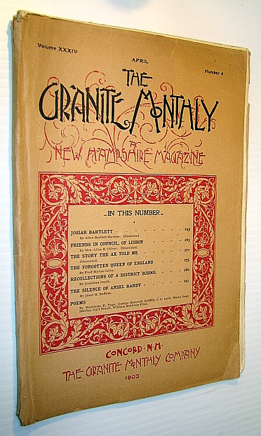 The Granite Monthly - A New Hampshire Magazine of Literature, History, and State Progress, April 1903, Vol. XXXIV, No. 4 - Josiah Bartlett